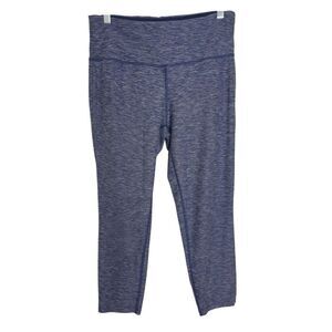 New Balance Womens Mid-Rise Capri L Leggings Blue Heather Yoga Workout Active